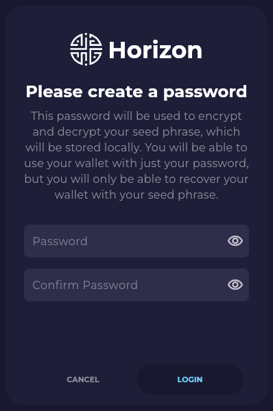 Create Password